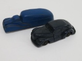 Two vintage rubber vehicle toys