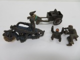 Assorted Cast Iron toys, partials