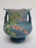 Roseville Bleeding Heart vase, 138-4, blue 4