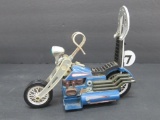 1971 Hasbro Chopper #7 battery op Motorcycle toy