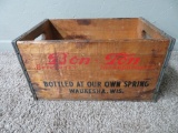 Wooden Bon Ton Waukesha Soda crate, 6-65, 16