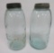 Two Mason 1/2 gallon CFJC, Consolidated Fruit Jar Company