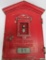 Horni Signal Corp Fire Alarm box, New York City Area, c 1930's with key