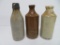 Three Stoneware bottles, 7