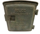 c 1890's Cast Iron Police Call Box, with key, NY