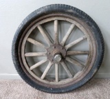 Wooden spoke Ford wheel with Samson Tire