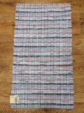 Hand Woven Rug, 55 x 31, pastel colors, never used