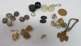 Vintage Girl Scout lot, pins and key chains