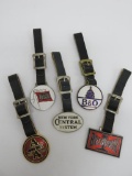 Five Railroad watch fobs, Classic Issue
