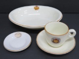 Four pieces of Canadian National Railroad China