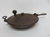 Antique Cast Iron popcorn skillet, #10