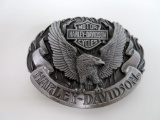1992 Harley Davidson Belt Buckle, Harmony Design, 4