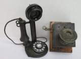 American Bell Candlestick Telephone and Greentel Electric phone