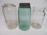 Northwestern Telephone Mfg Co Milwaukee jar and two other jars