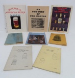 Don Mericle's reference books, about bottles: beer cans, pharmacy and fruit jars