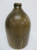 Farrar & Co stoneware jug, redware, Portage Wi, 12