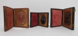 Three daugurotype cases with glass images