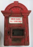 1888 Cast Iron Fire Call Box, with internals