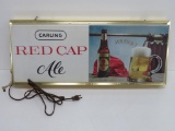 Carling Red Cap light up beer sign, 24 1/2