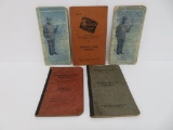 Railroad Fireman Schedule books, Chicago Milwaukee St Paul and The Penn time books