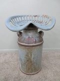 Tractor stool, milk can and Champion 18