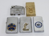 Five Military lighters