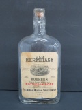 Old Hermitage Bourbon bottle, American Medicinal Spirits, 8 1/2