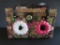 Basket purse, floral,