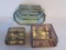 Three Horse award jewelry boxes, mirrored, 1980/90's