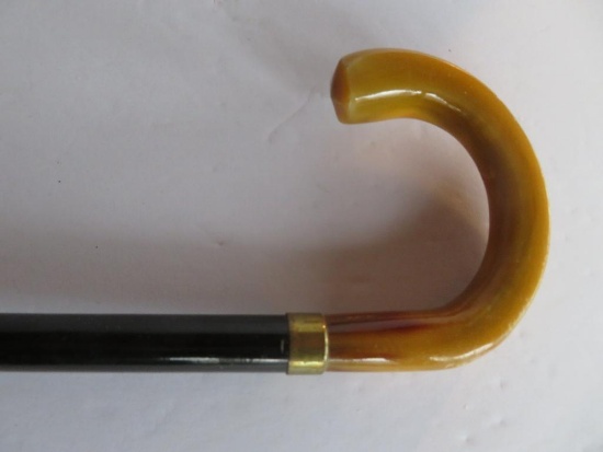 Decorative cane, carmel colored top