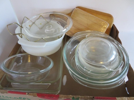 Assorted casserole and pyrex lot