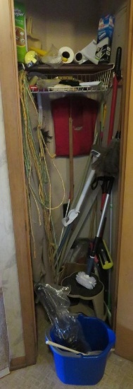 Contents of cleaning closet