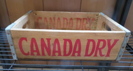 Wooden Canada Dry soda box