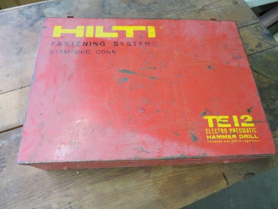Hilti Hammer Drill TE 12, pneumatic, with case