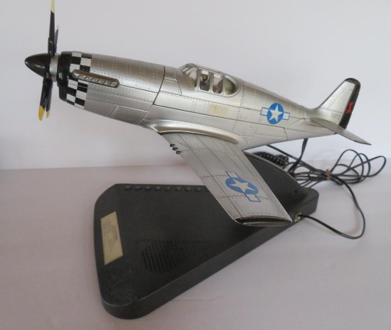 Vintage Airplane telephone, P-51 Mustang WWII Plane