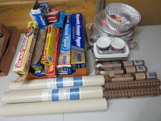 Assorted Kitchen storage and wrapping