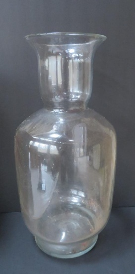 21" glass vase, hand blown