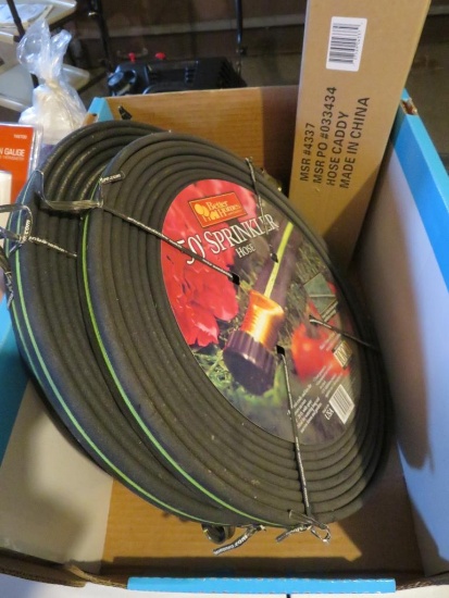 Two 50' hoses and hose caddy
