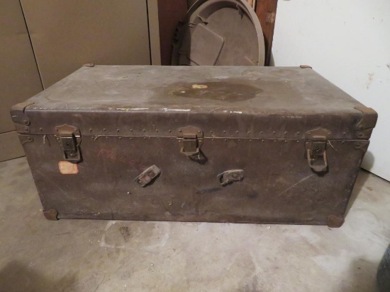 Military type foot locker, 31" x 18"