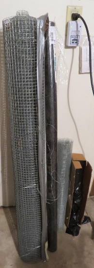 Garden fencing, plastic sheeting and insect screening