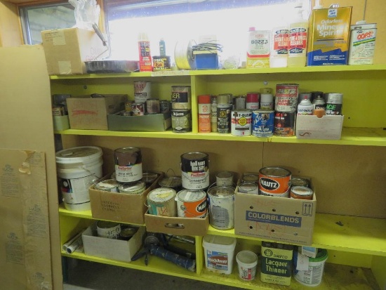 Large lot of paint and cleaners, take what you can use