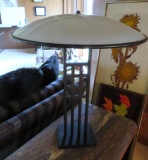 Metal table lamp, three way, working, 22