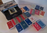 Large lot of Airline playing cards and card shuffler