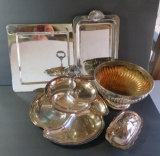 Five silverplate horse awards, serving pieces, 1990's, 2003