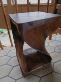 Modernistic wood side table, 12