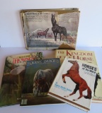 Five equine horse books, many illustrations