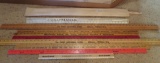 Assorted yardsticks and rulers, advertising