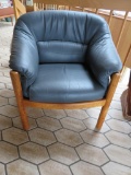 Skippers Mobler Furniture Denmark leather Selandia side chair, 7870 Roslev