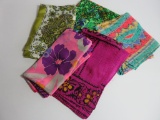 Five lovely fashion scarves, great colors