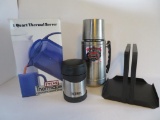 3 Thermos and napkin holder